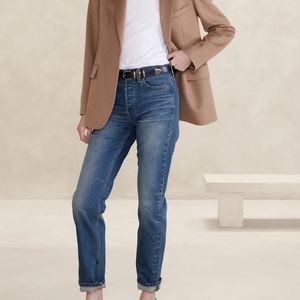 Banana Republic High Rise Straight Leg Jean Medium Wash size 8 29 Long